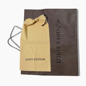 Authentic Louis Vuitton Dust Bag – Beige Drawstring